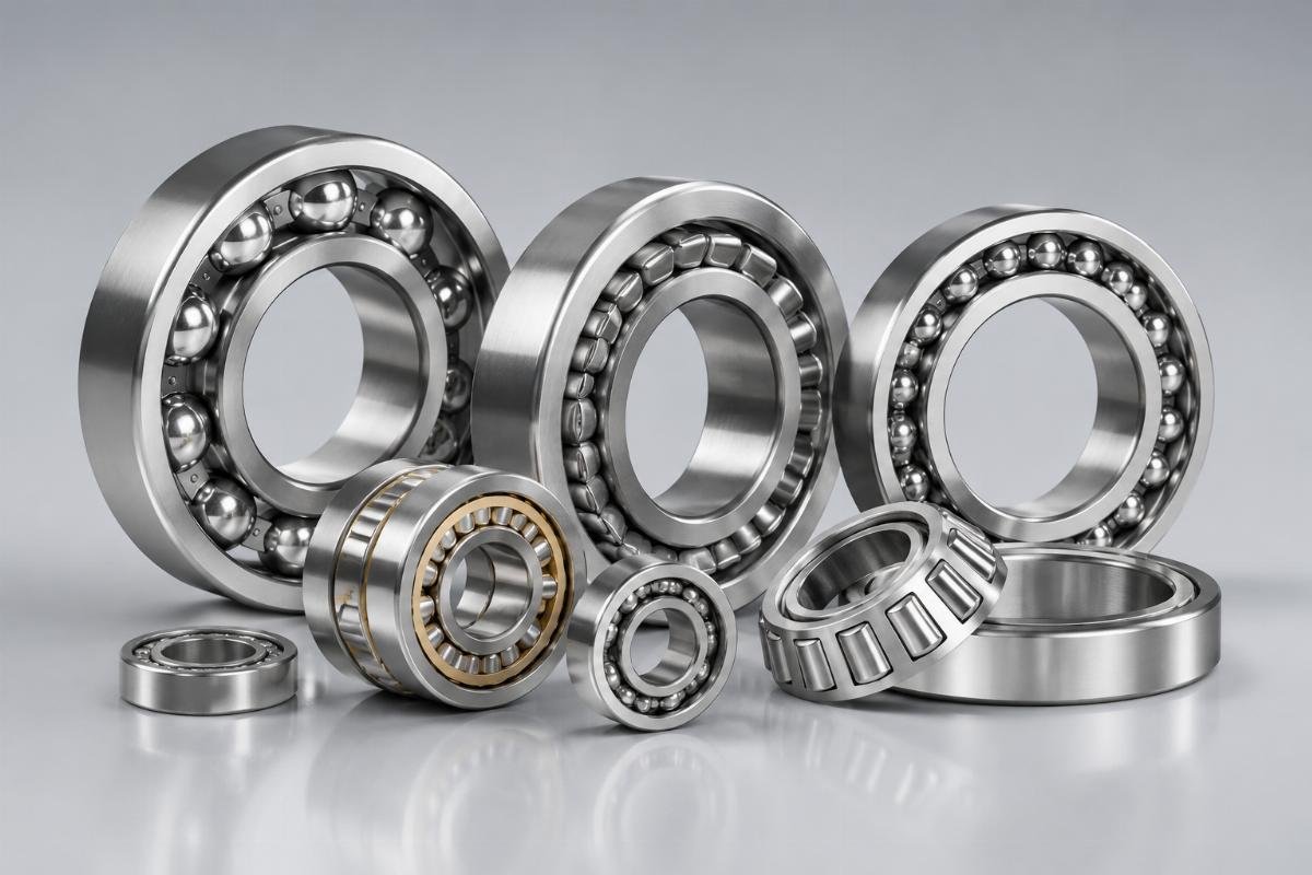 Application-based selection guide showing bearing types matched to motor power, load, and speed requirements Electric Motor Bearing Type Selection Matrix