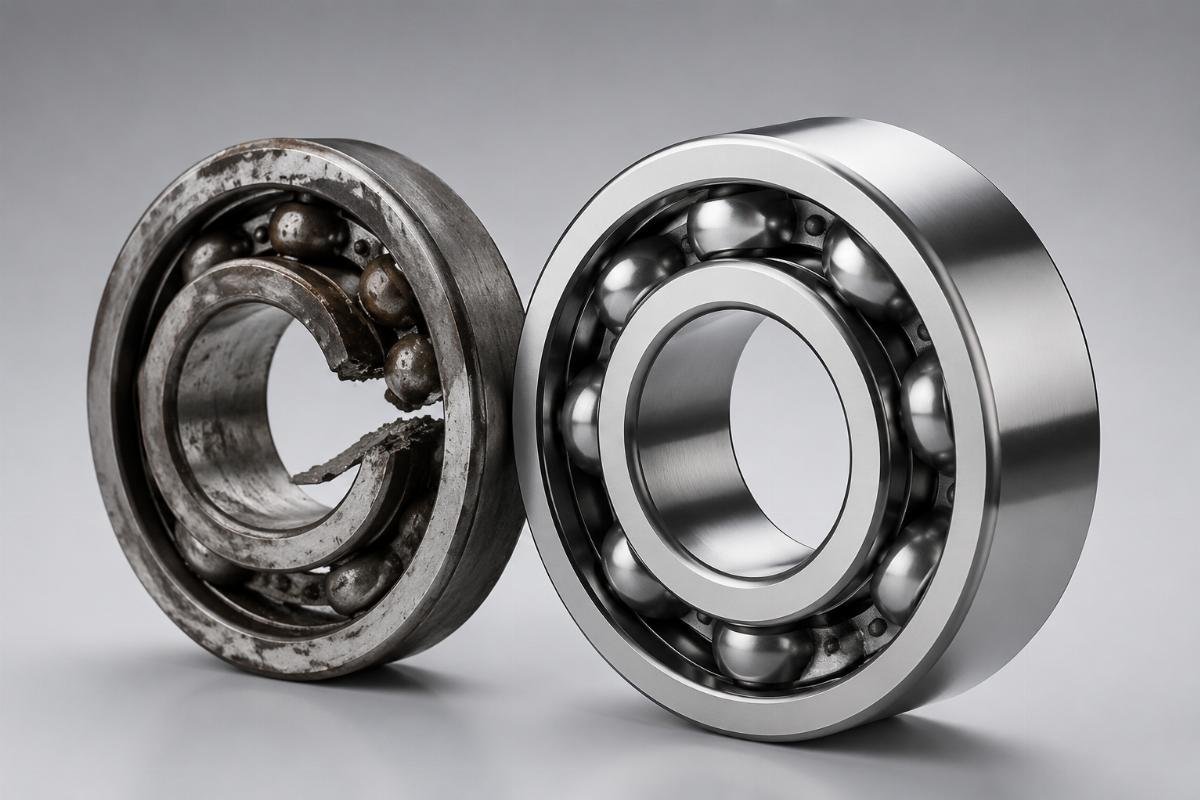 Comparative data showing downtime reduction and bearing lifespan improvement post-counterfeit replacement Steel Mill Hot Rolling Equipment: Bearing Failure Analysis Before and After Genuine Parts Implementation